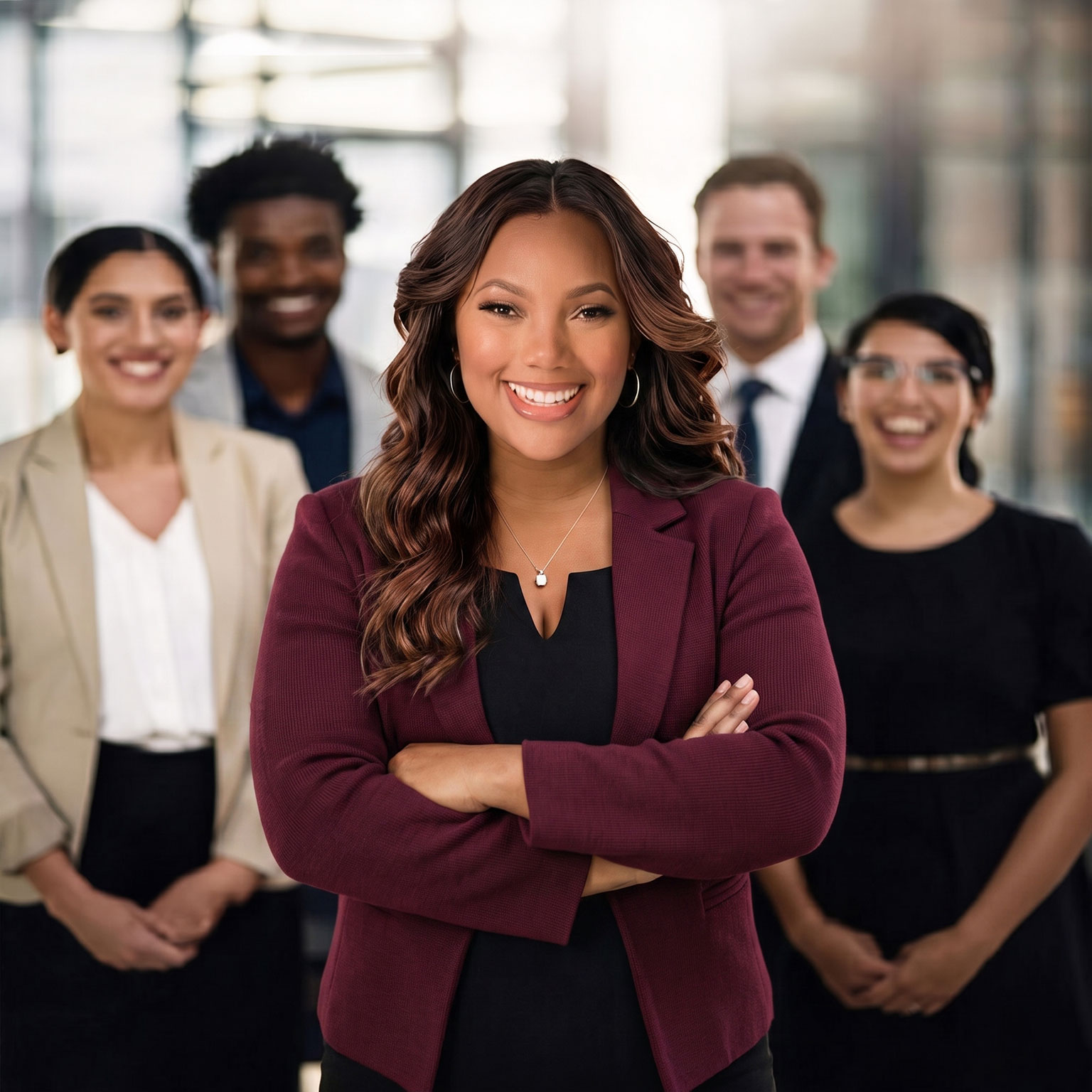 Inside the fHRm office where the team meets with small business clients